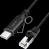 LogiLink CU0411 - Netzwerkadapter Kabel USB 3.2 Typ-C Gigabit Ethernet 1.5 - Network Card - 1,000 Mbps