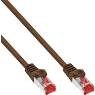 Câble de raccordement en ligne Cat.6 S/FTP marron 15 m