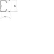 Hager LF4006007035 2 m PVC gris