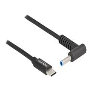 Câble d'alimentation Delock - USB-C 24 broches (M) vers prise CC 4,5 x 3,0 mm (M) coudée
