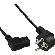 Câble d'alimentation InLine type F coudé C13, coudé à gauche, noir, 1,8 m, 35 pièces, en vrac