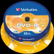 DVD-R Verbatim 25 x - 4,7 Go 16x