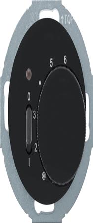 Berker 20302035 Thermostat d'ambiance R.Classic Noir