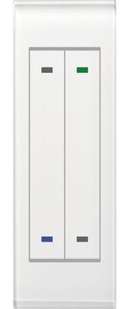 MDT BE-GTL2TW.01 bouton en verre II Lumière 2 voies RGB-W avec capteur de température Blanc