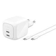 Belkin BoostCharge 67W Dual USB-C PD Wall Charger - Cable - Digital