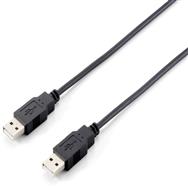 Câble USB 2.0 Type A Equip - 1,8 m - Noir - 1,8 m - USB A - USB A - USB 2.0 - Mâle/Mâle - Noir