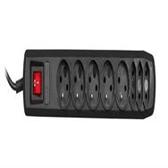Multiprise Activejet APN-8G/1,5M-BK 1,5 m noire