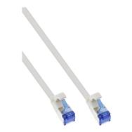 Câble patch plat InLine - U/FTP - Cat.6A - TPE sans halogène - blanc - 0,5 m
