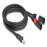 Câble réseau Delock - Fiche RJ-45 (M) vers fiche XLR3 (M)