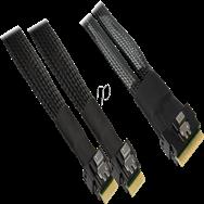 Inter-Tech Kabel SFF 8654-8i> 2x 8654-4i noir - Câble