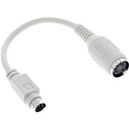 Câble adaptateur de clavier en ligne DIN femelle 5 broches / PS/2 mâle environ 10 cm