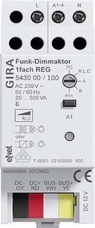 Actionneur variateur radio GIRA REG 1 voie 543000