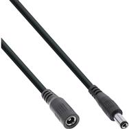 Rallonge CC InLine - CC mâle/femelle 5,5 x 2,5 mm - AWG 18 - noir 3 m