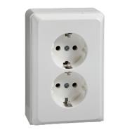 Schneider Electric 515514 Prise Pearl, type F, 2P+T, blanc