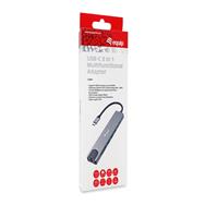Adaptateur USB-C Equip -> HDMI GbE 3xUSB3.2 Gen1 SD/TF PD 100 W - Adaptateur - Numérique