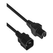 ACT Powercord C14 - C15 black 2.5 m - 2.5 m - C14 coupler - C15 coupler - H05RN-F - 250 V - 10 A