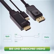 Câble convertisseur HDMI vers DisplayPort 4K en ligne 1,5 m