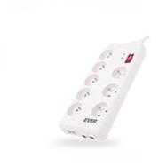 EVER T/LZ05-HOM019/0000 - Horizontal/Vertical - Blanc - 8 prise(s) CA - Alimentation - 2 m - 250 V