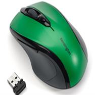 Souris sans fil Kensington Pro Fit - Taille moyenne - Vert émeraude - Droitier - Optique - Sans fil RF - 1600 DPI - Vert