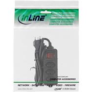Bloc multiprises InLine SUISSE 3 prises noir 1,5 m