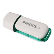 Philips FM08FD70B - 8 GB - USB Type-A - 2.0 - Cap - 8 g - Turquoise - White