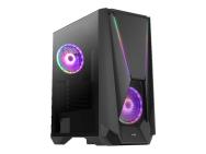 Mini-tour AeroCool Big Visor, micro-ATX, 2 ventilateurs ARGB
