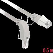 Câble patch Delock - RJ-45 (M) coudé vers le bas vers RJ-45 (M) droit