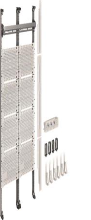 Panneau multimédia complet Hager UF32NWuniversZ 1050 mm 2 panneaux ou UF32NW