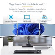 Support de bureau pour trois écrans StarTech.com (27 pouces)