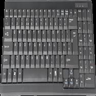 DIGITUS Keyboard Suitable for TFT Consoles, UK Layout