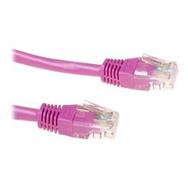 ACT Pink 10 meter U/UTP CAT5E patch cable with RJ45 connectors - 10 m - Pink