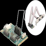 Adaptateur série Delock - Carte mini PCIe 1.2 Full Low Profile