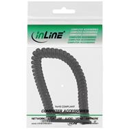 Cordon spiralé en ligne RJ10 mâle vers mâle 4 m