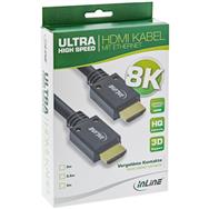 Câble HDMI ultra-rapide InLine M/M 8K4K plaqué or - 2 m