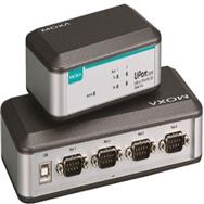 Moxa 4 port USB-to-Serial Converter RS-232 - Fiber Optic - 480 Mbps