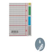 Esselte Leitz Register Blanko A5 Farbtab. 6Bl gr/qm Karton farbig bedruckt - A5