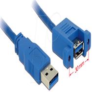 Câble USB pour montage sur panneau Delock