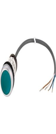 Bouton poussoir plat vert Eaton C22-DL-G-K10-24-P62 1 pièce.