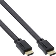 Câble plat HDMI InLine 1,5 m noir