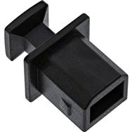 Cache-poussière InLine pour USB-B femelle - noir - 50 pièces.