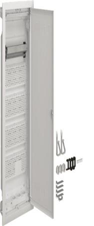Distributeur encastré Hager Multimedia Volta 5 rangées avec porte plastique fendue