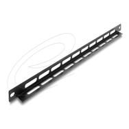 Delock 19" 0U L-shaped panel 22 mm with cable tie fastening black