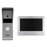 Hikvision DS-KIS203T : Interphone vidéo LCD 7" (gris/blanc)