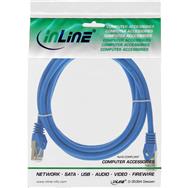 Câble de raccordement en ligne SF/UTP Cat.5e bleu 0,5 m