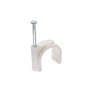 Lot de 50 serre-câbles ronds InLine de 20 mm, blancs