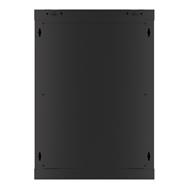 Lanberg WF01-6612-00B - Wall mounted rack - 12U - 60 kg - 27.1 kg - Black