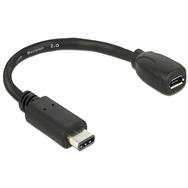 Adaptateur USB Delock - USB-C 24 broches (M) vers Micro-USB Type B (F)