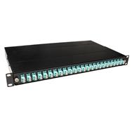 ACT Fiber panel 24 x duplex LC multimode OM3 - LC - Black
