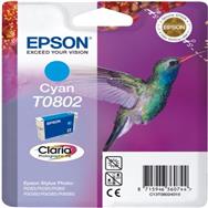 Encre photographique Epson Hummingbird Singlepack Cyan T0802 Claria - Originale - Cyan - 1 pièce(s) - Portugal - 246 mm - 116 mm