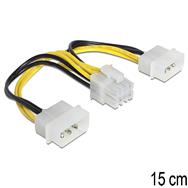 Câble d'alimentation Delock - 8 broches EPS12V (F) vers alimentation interne 4 broches (M)